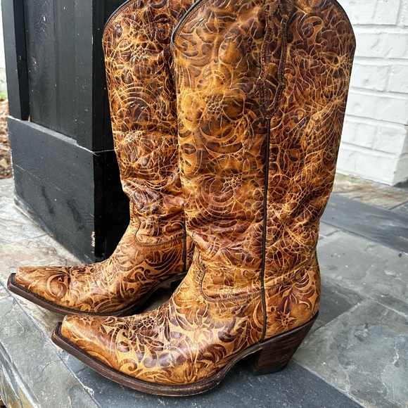 🌟Lucchese Autumn Dry Leaf Boots🌟 8.5